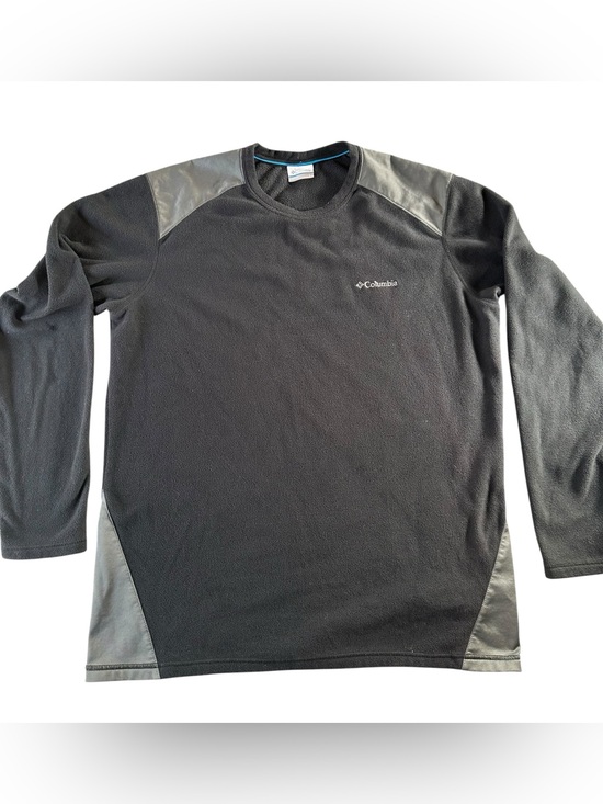 Columbia Other - Columbia Men’s Black Fleece Crewneck with Gray Shoulder & Side Panels Large